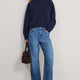 Elsie Barrel Leg Jean - Mid Wash