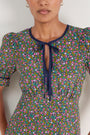 Elsie Silk Dress - Ditsy Floral