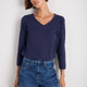 Elyna 3/4 Sleeve Tee - Midnight
