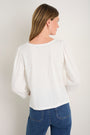 Elyna 3/4 Sleeve Tee - White