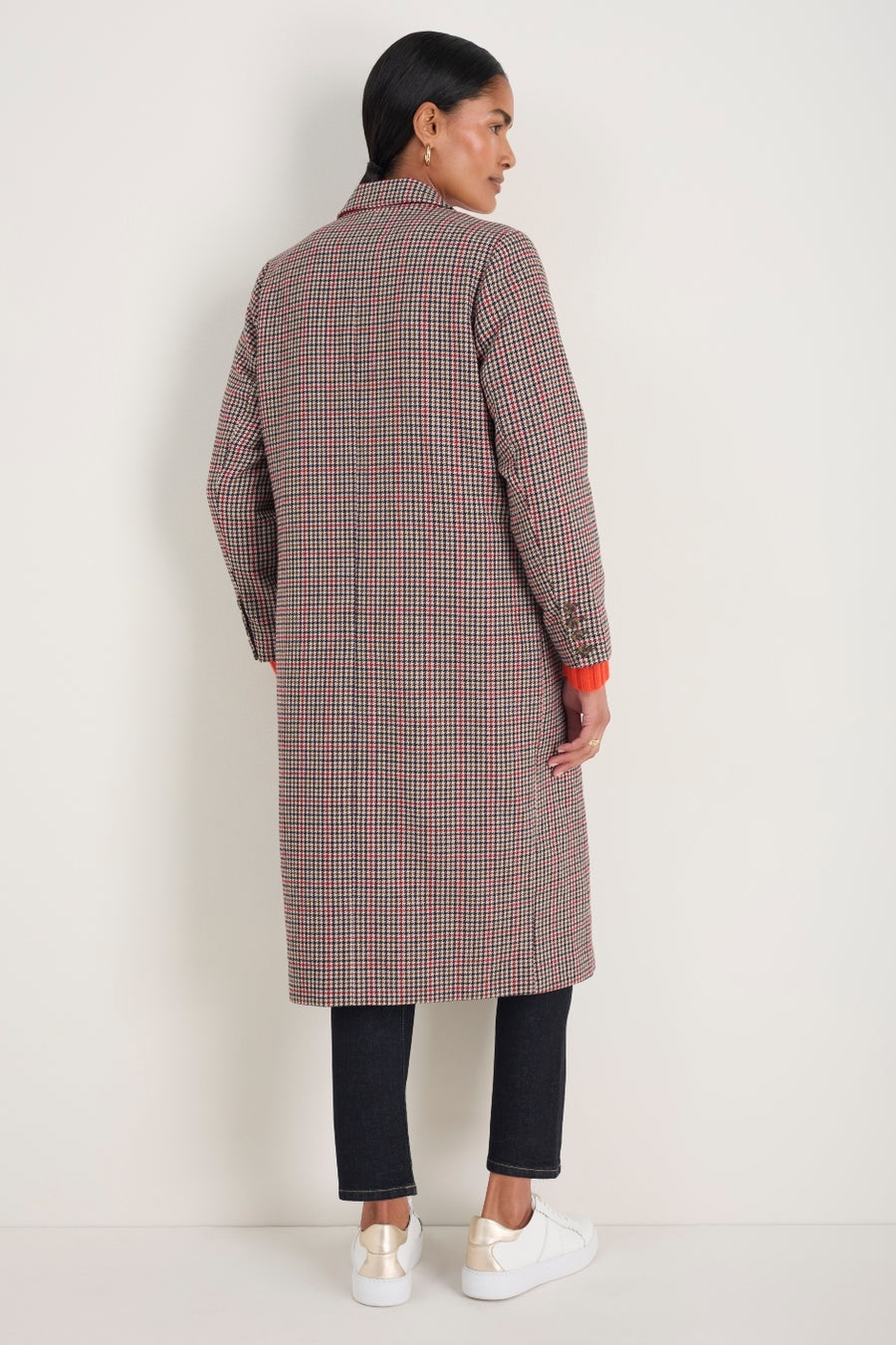 Emilia Check Coat - Dogtooth