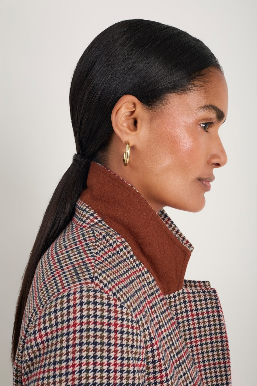 Emilia Check Coat - Dogtooth