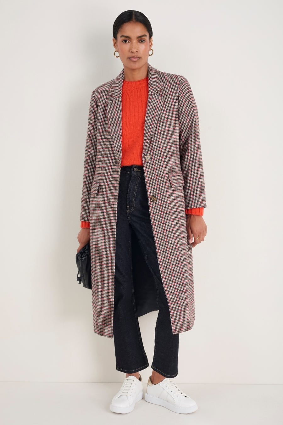 Emilia Check Coat - Dogtooth
