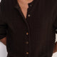 Erica Davies x WYSE Cable Cardigan - Chocolate