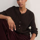 Erica Davies x WYSE Cable Cardigan - Chocolate