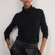 Erica Davies x WYSE Cashmere Roll-Neck Jumper - Black