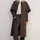 Erica Davies x WYSE Embroidered Coat - Brown Check