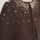 Erica Davies x WYSE Embroidered Coat - Brown Check