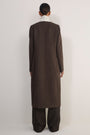 Erica Davies x WYSE Embroidered Coat - Brown Check