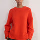 Erica Davies x WYSE Chunky Crew Neck Jumper - Orange