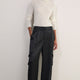 Erica Davies x WYSE Satin Cargo Trouser - Black