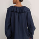 Erica Davies x WYSE Ruffle Blouse - Midnight