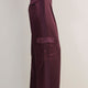 Erica Davies x WYSE Satin Cargo Trouser - Aubergine