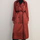Erica Davies x WYSE Satin Trench Coat - Rust