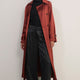 Erica Davies x WYSE Satin Trench Coat - Rust