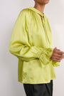 Erica Davies x WYSE Silk Blouse - Chartreuse
