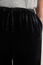 Erica Davies x WYSE Silk Velvet Harem Trouser - Black