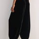Erica Davies x WYSE Silk Velvet Harem Trouser - Black
