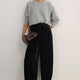 Erica Davies x WYSE Silk Velvet Harem Trouser - Black