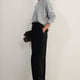 Erica Davies x WYSE Silk Velvet Harem Trouser - Black