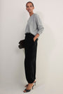 Erica Davies x WYSE Silk Velvet Harem Trouser - Black