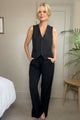 Quinty Wide Leg Trousers - Black