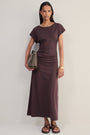 Esme Jersey Dress - Chocolate