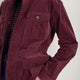Eva Pin Cord Jacket - Merlot