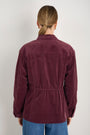 Eva Pin Cord Jacket - Merlot