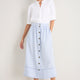 Evangeline Skirt - Powder Blue Stripe