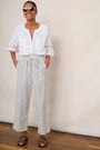 Everly Stripe Trousers - Blue/Ivory