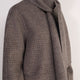 Evie Reversible Scarf Coat - Chocolate Check