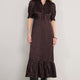 Fabienne Silk Dress - Chocolate Leopard