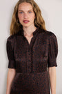 Fabienne Silk Dress - Chocolate Leopard