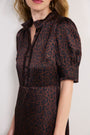 Fabienne Silk Dress - Chocolate Leopard
