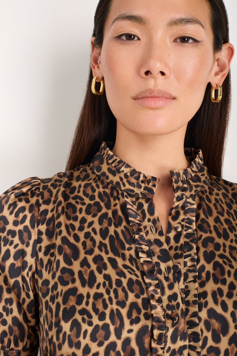 Fabienne Silk Dress - Leopard
