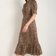 Fabienne Silk Dress - Leopard