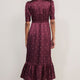 Fabienne Silk Dress - Plum Spot