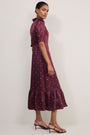 Fabienne Silk Dress - Plum Spot