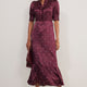 Fabienne Silk Dress - Plum Spot
