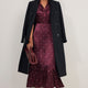 Fabienne Silk Dress - Plum Spot