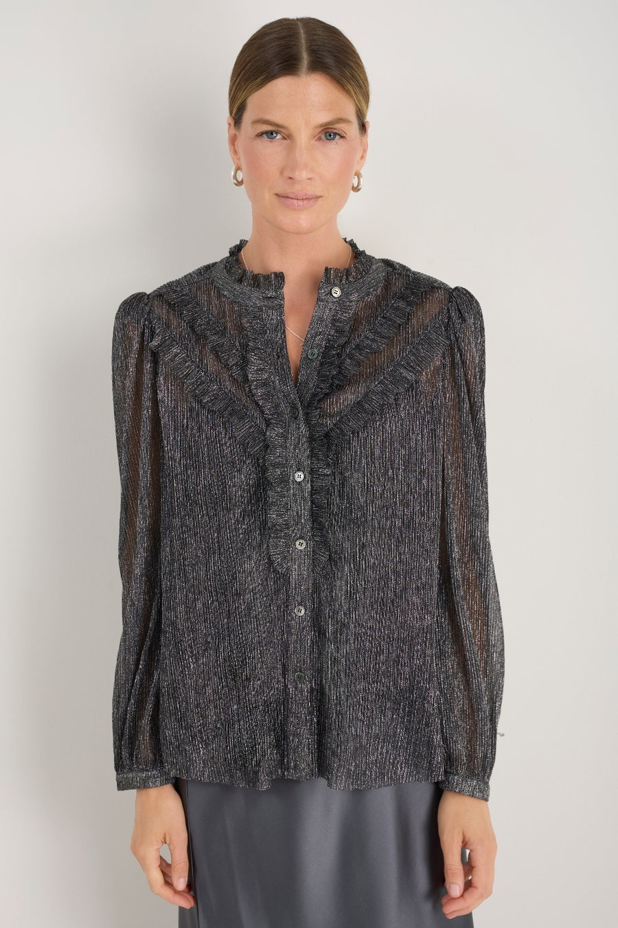 Fern Blouse - Pewter