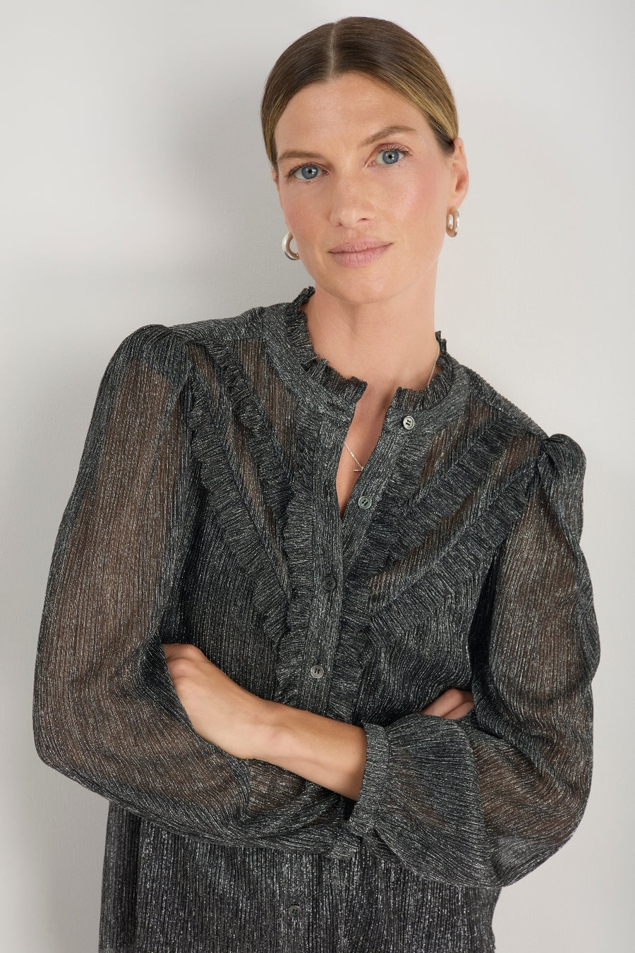 Fern Blouse - Pewter