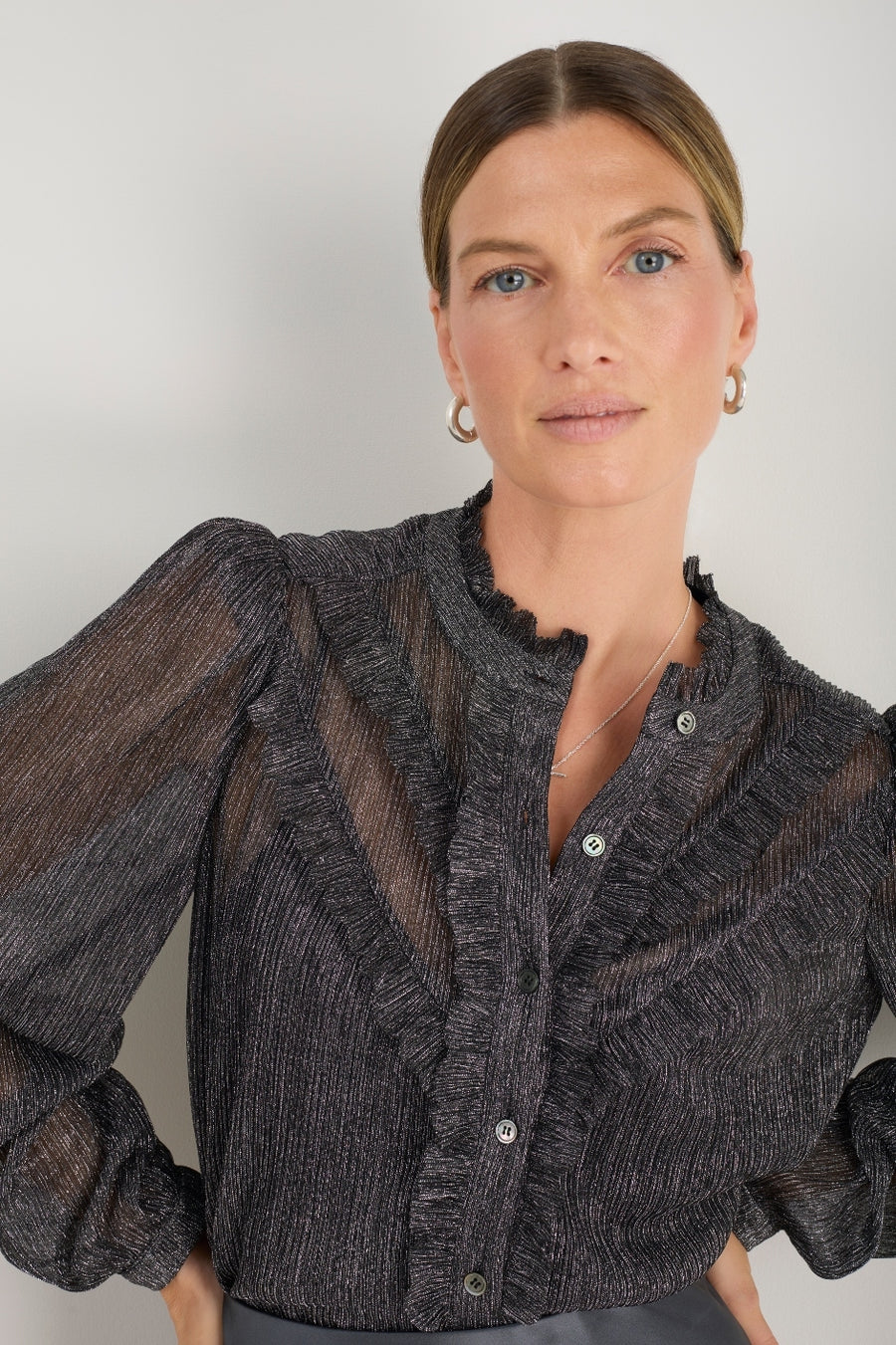 Fern Blouse - Pewter