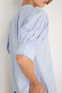 Fiona Blouse - Powder Blue Stripe