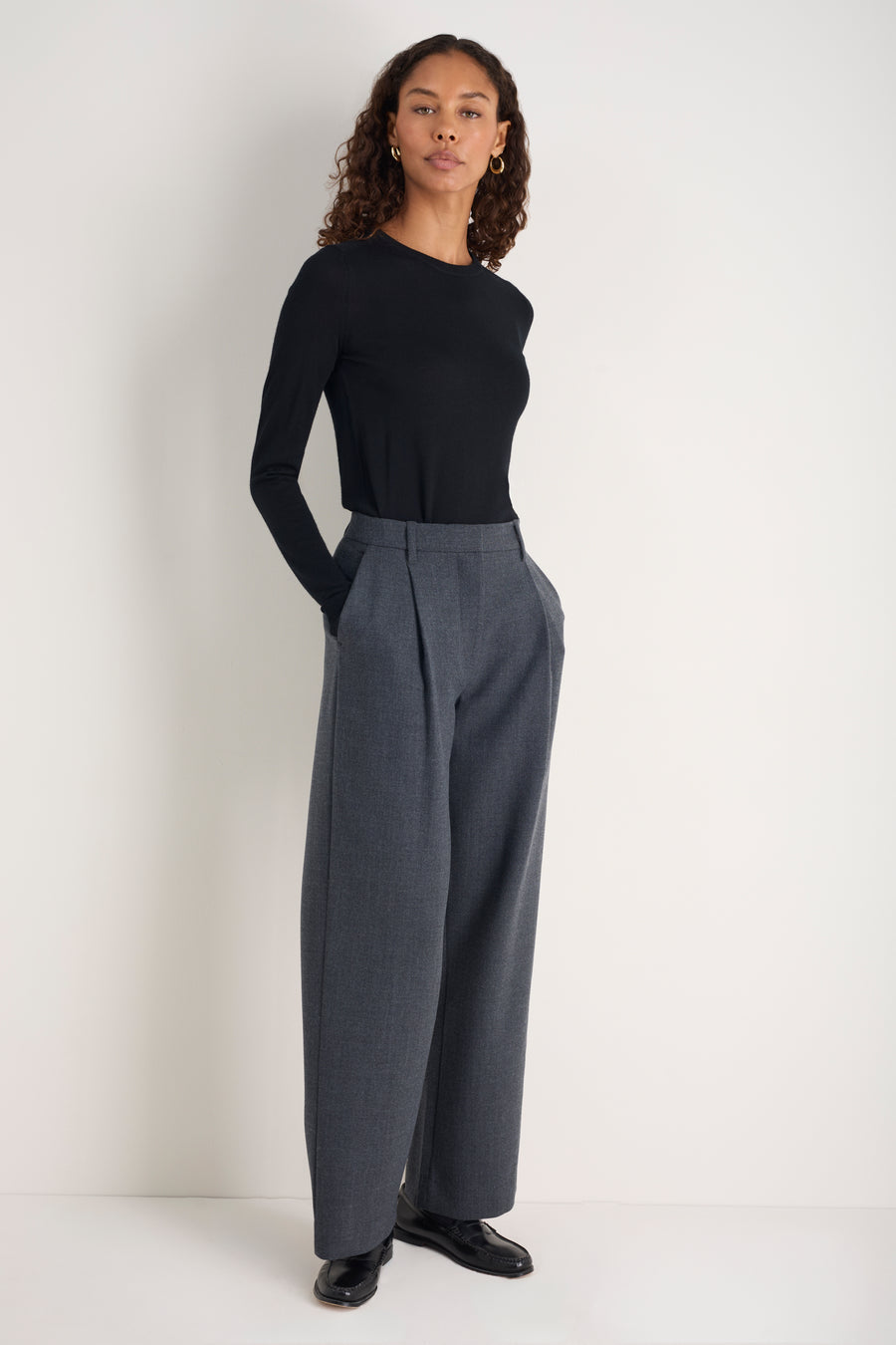 Fleur Merino Jumper - Black