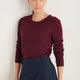 Fleur Merino Jumper - Deep Fig
