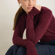 Fleur Merino Jumper - Deep Fig