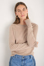 Fleur Merino Jumper - Oat Melange