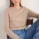 Fleur Merino Jumper - Oat Melange